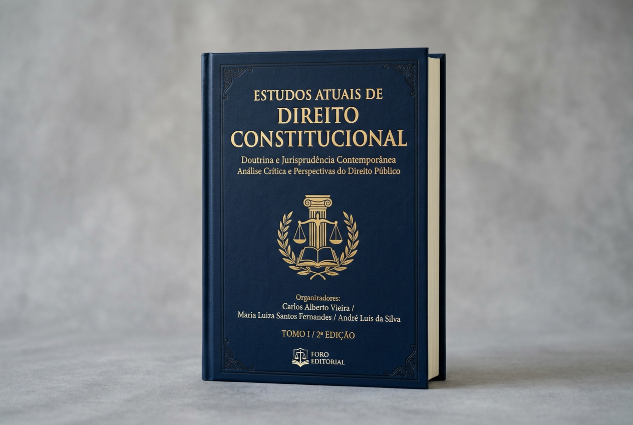 Page: Estudos atuais de Direito Constitucional. Container class: footer footer-container